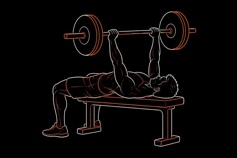 Boceto técnico: incline DB press