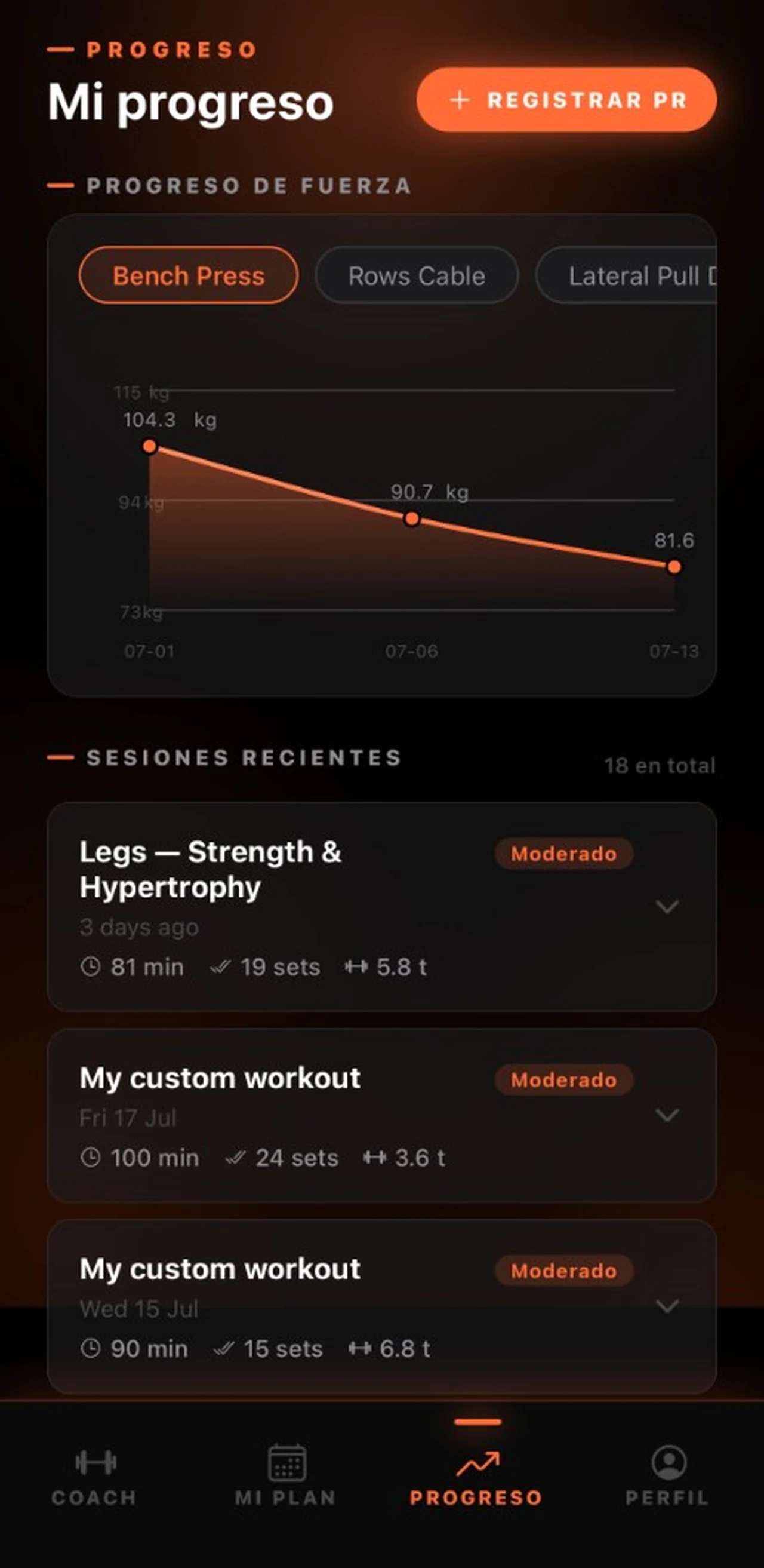 Journey: progreso y PRs en ARMATUS